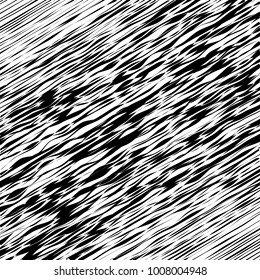 Abstract Wave Element for Design, Stylized Line Art Background,  Curved Wavy Line, Smooth Wave Stripe Background, Black and White Wave Stripe Optical Abstract Design, Vector Background, Curved Lines