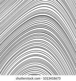 Abstract Wave Element for Design, Stylized Line Art Background,  Curved Wavy Line, Smooth Wave Stripe Background, Black and White Wave Stripe Optical Abstract Design, Vector Background, Curved Lines