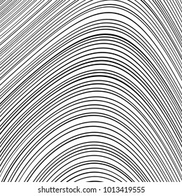 Abstract Wave Element for Design, Stylized Line Art Background,  Curved Wavy Line, Smooth Wave Stripe Background, Black and White Wave Stripe Optical Abstract Design, Vector Background, Curved Lines