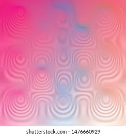 Abstract wave element for design. Stylized line art background.