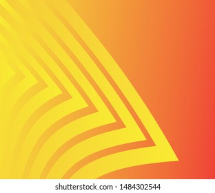 Abstract wave element for design. Stylized line art background. Vector illustration. Wave with colorful lines. Curved wavy line, smooth stripe