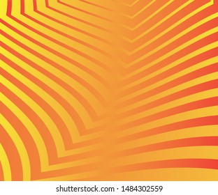 Abstract wave element for design. Stylized line art background. Vector illustration. Wave with colorful lines. Curved wavy line, smooth stripe