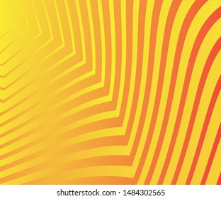 Abstract wave element for design. Stylized line art background. Vector illustration. Wave with colorful lines. Curved wavy line, smooth stripe