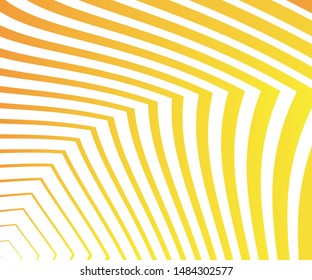 Abstract wave element for design. Stylized line art background. Vector illustration. Wave with colorful lines. Curved wavy line, smooth stripe