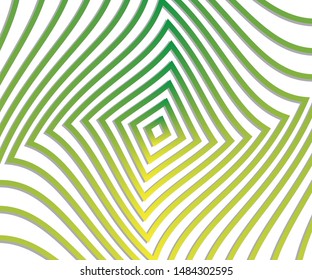 Abstract wave element for design. Stylized line art background. Vector illustration. Wave with colorful lines. Curved wavy line, smooth stripe