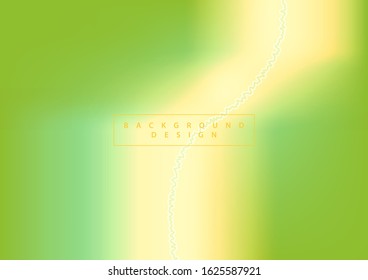 Abstract wave element for design. Stylized line art in green background.