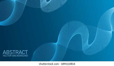 Abstract wave element for design. Stylized line art background. Digital frequency track equalizer. Abstract colorful lines vector background. Stylish color background illustration