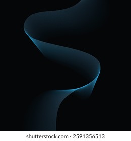 Abstract wave element for design. Stylized line art wave background. Vector illustration