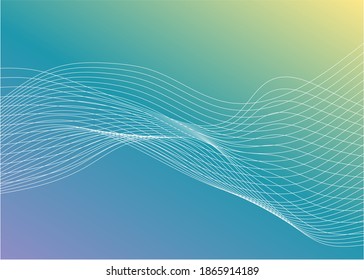 Abstract wave element for design. Wavy lines set. Stylized line art background. Smooth stripe and curved wavy line set. Vector illustration.