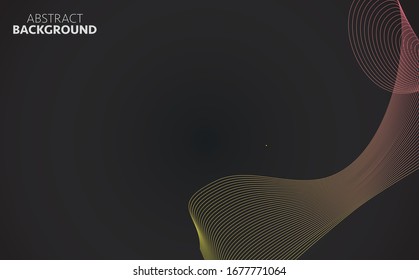 Abstract wave element with dots for design. Digital frequency track equalizer. Stylized line art background. Vector
