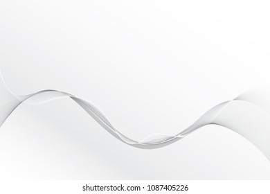 Abstract wave element on gray background, vector, illustration.