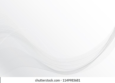 Abstract wave element on gray background, vector, illustration. 