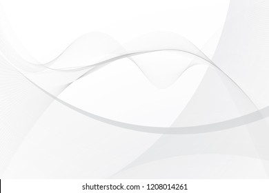 Abstract wave element on gray background, vector, illustration. 