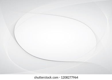 Abstract wave element on gray background, vector, illustration. 