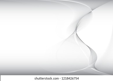 Abstract wave element on gray background, vector, illustration. 