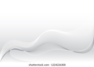 Abstract wave element on gray background, vector, illustration. 