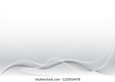 Abstract wave element on gray background, vector, illustration. 