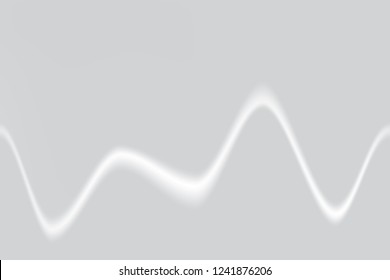 Abstract wave element on gray background, vector, illustration. 