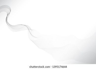 Abstract wave element on gray background, vector, illustration. 