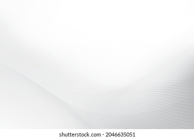 Abstract wave element on gray background with modern stripes. Vector illustration. 