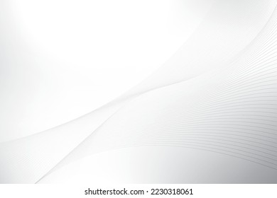 Abstraktes Wellenelement auf grauem Hintergrund. Vektorgrafik. 
