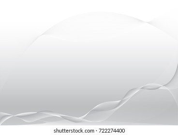 Abstract wave element on gray background, vector, illustration. 