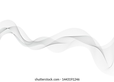Abstract wave element on white background, vector, illustration. 