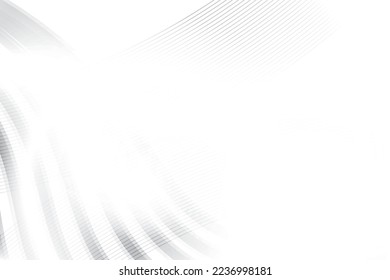 Abstract wave element on white background, modern stripes design. Vector illustration.