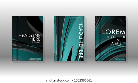 abstract with wave elements. book cover design concept. Futuristic business layout. Digital poster template. Vector Design - eps10