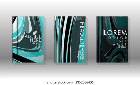 abstract with wave elements. book cover design concept. Futuristic business layout. Digital poster template. Vector Design - eps10