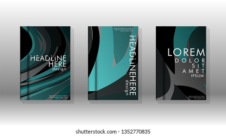abstract with wave elements. book cover design concept. Futuristic business layout. Digital poster template. Vector Design - eps10