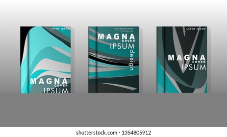 abstract with wave elements. book cover design concept. Futuristic business layout. Digital poster template. Vector Design - eps10