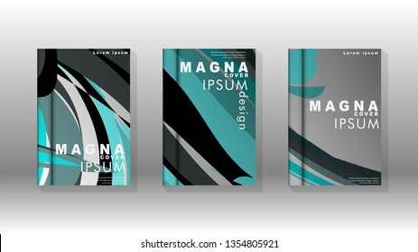 abstract with wave elements. book cover design concept. Futuristic business layout. Digital poster template. Vector Design - eps10