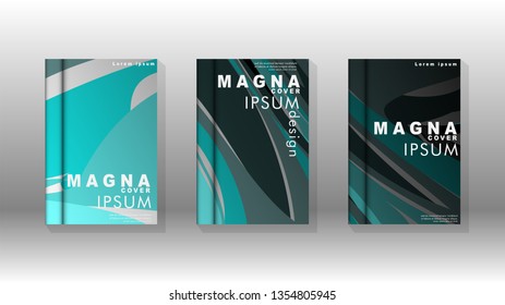 abstract with wave elements. book cover design concept. Futuristic business layout. Digital poster template. Vector Design - eps10