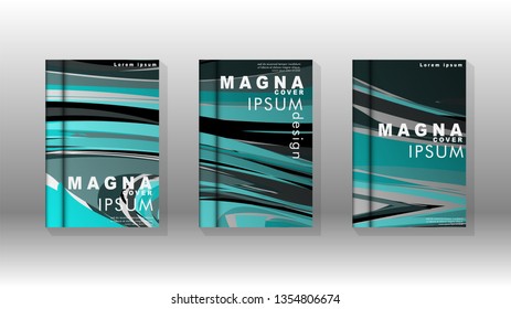 abstract with wave elements. book cover design concept. Futuristic business layout. Digital poster template. Vector Design - eps10