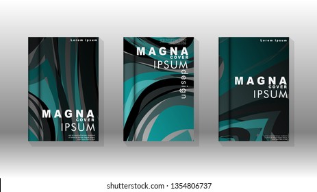 abstract with wave elements. book cover design concept. Futuristic business layout. Digital poster template. Vector Design - eps10