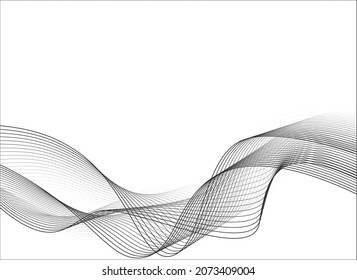 Abstract wave elements for design. Digital frequency track equalizer. Stylish line art background. Vector, perfect for the background
