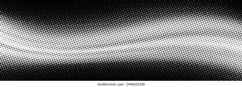 Abstract wave, fading dot effect. Vector halftone dots background. 