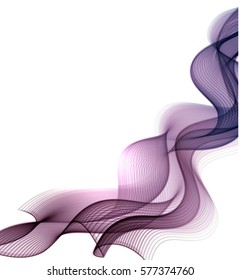 the abstract wave. flight of tissue. abstract background for banner or card. Soft wave is beautiful background for beauty flyer. The illustration of dynamics and wind blowing. Suitable frame for text