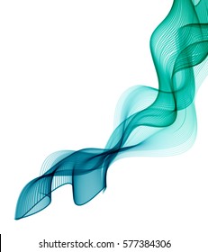 the abstract wave. flight of tissue. abstract background for banner or card. Soft wave is beautiful background for beauty flyer. The illustration of dynamics and wind blowing. Suitable frame for text