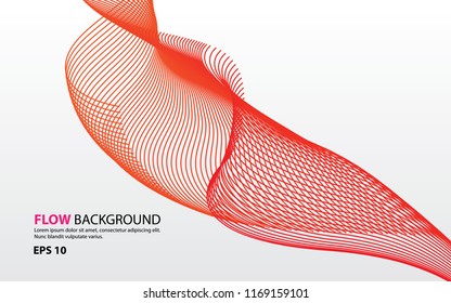 Abstract wave flow background vector