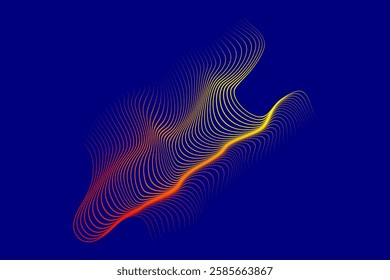 Abstract Wave Flow Mesh Gradient Background Wallpaper