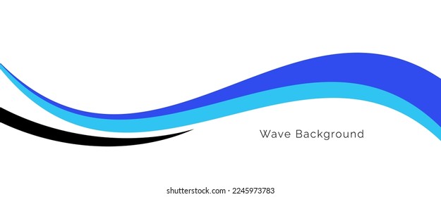 Abstract wave flowing shapes geometry design background vector