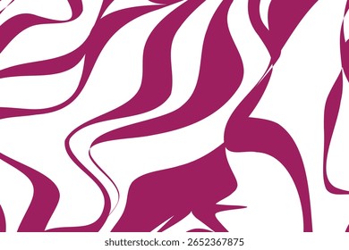 Projeto de fundo de fluido de onda abstrata com cor magenta escura em um fundo branco