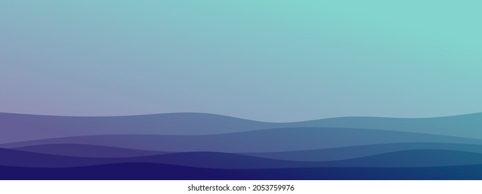 abstrakte Wellenlinie geometrische minimalistische moderne Farbverlauf-Hintergrund kombiniert zarte Farbe. Trendy Vorlage für Broschüren Visitenkarten Landing Page Website. Vektorgrafik eps10