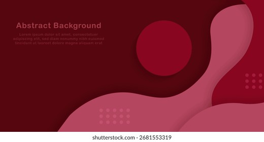 Abstract wave fluid pattern with colorful red color element design