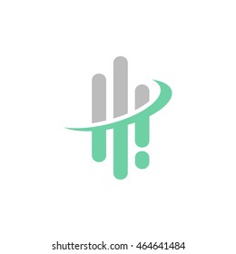 Abstract Wave Form lines shape, Technology Business Concept