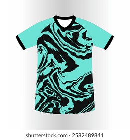 ABSTRACT WAVE FRONT VIEW JERSEY DESIGN FOR TEAM UNIFORMS. SPORTS DESIGN FOR FOOTBALL, RACING, AND JERSEYS. VECTOR AND CHILDRENS DAY