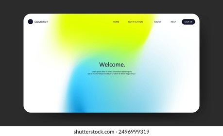 design wave gradient page