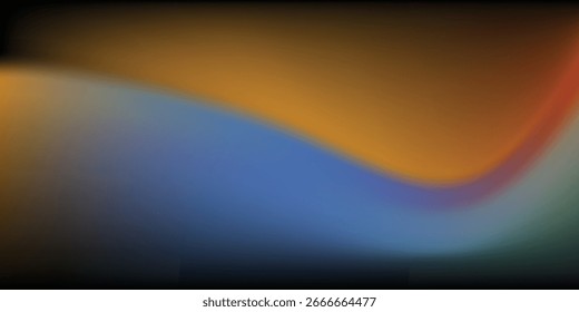 Abstract wave futuristic design of landing page. retro gradient mesh website design concept background